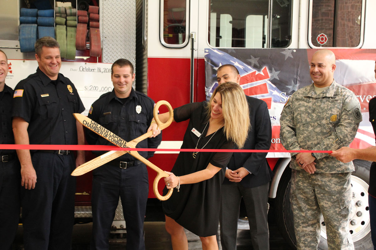 La Porte Firefighter Honored at Homes for Heroes Ribbon Cutting