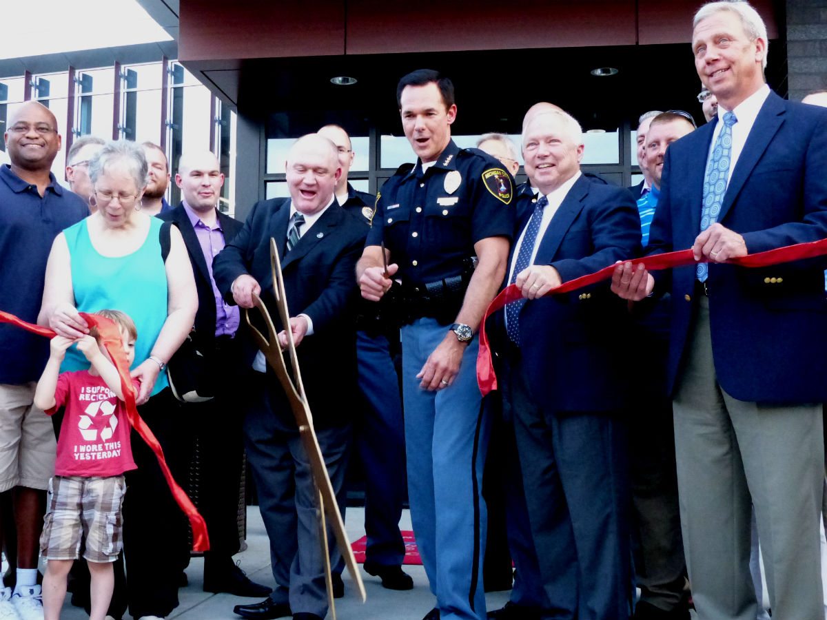 Michigan City Police Cuts Ribbon on New Facility