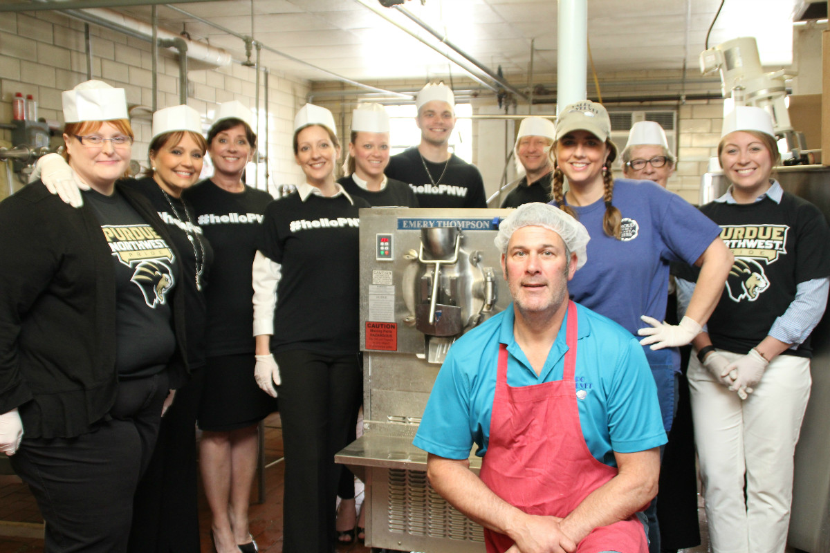 Purdue Northwest Students and Faculty Celebrate Merging of Campuses with Creation of PNW Valpo Velvet Ice Cream Flavor