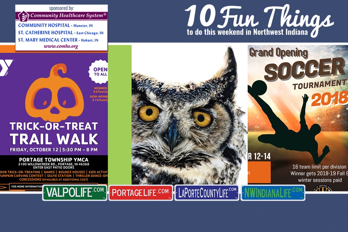 10 Fun Things to Do in NWI October 12 – October 14, 2018