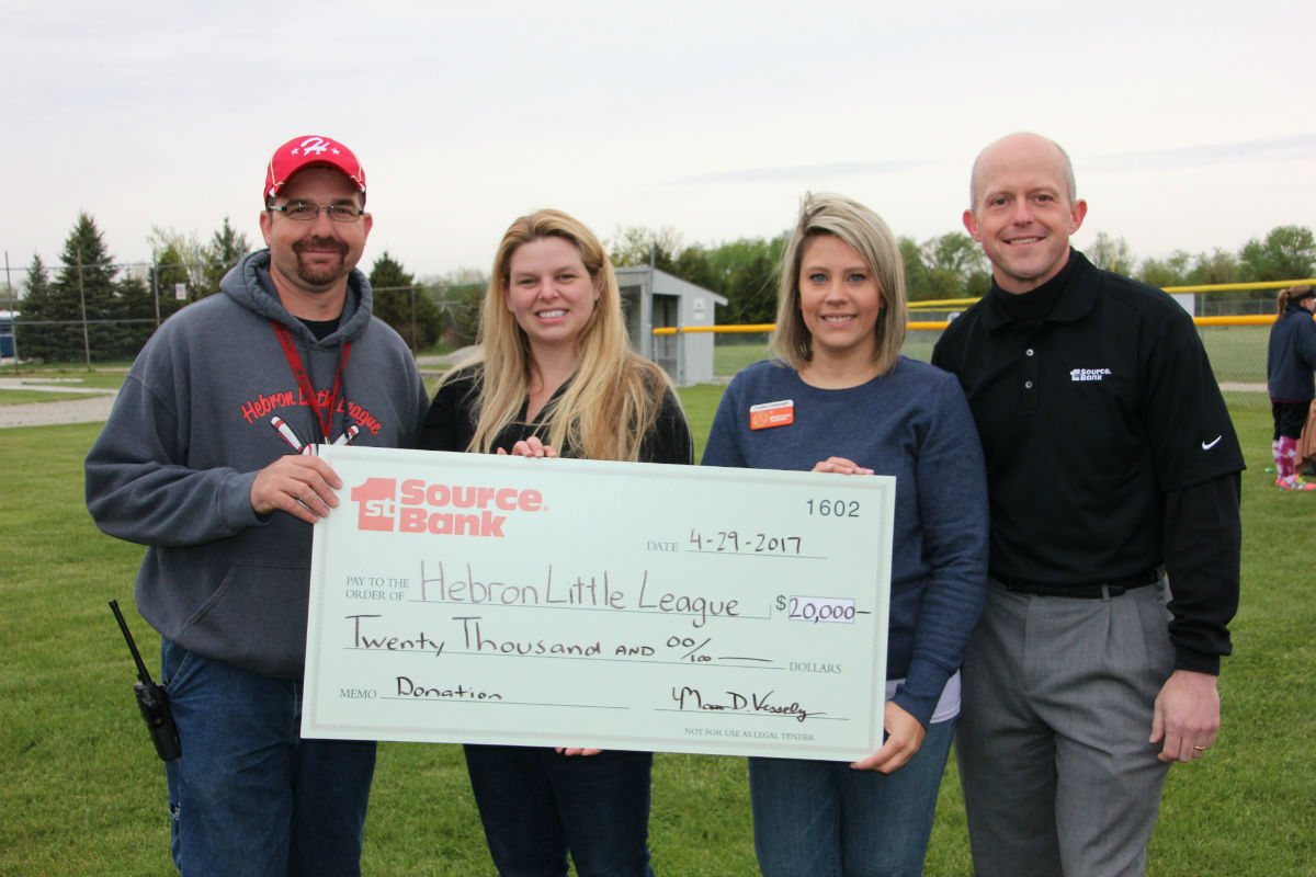1st Source Bank Supports Hebron Little League’s Future with $20,000 Donation