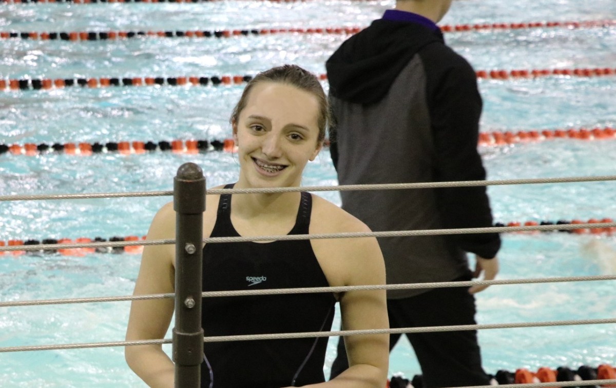 LaPorte High School Swimmer Abigail Robert Breaks Mom’s Thirty Year-Old School Record