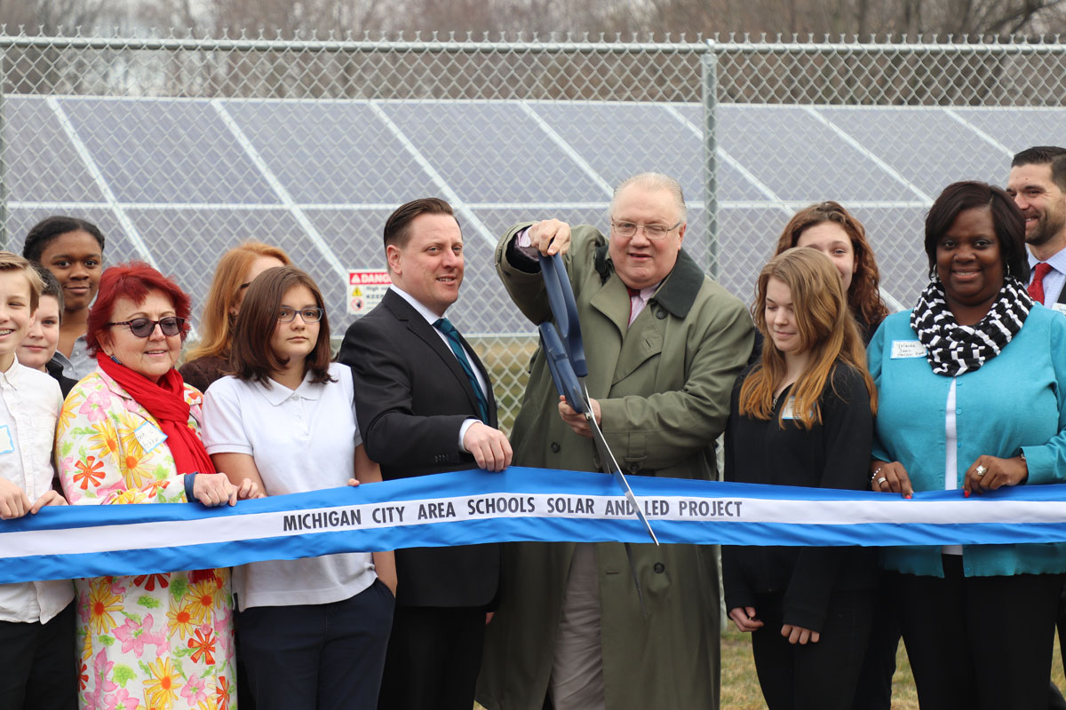 Michigan City Area Schools Celebrate Completion of Solar Project