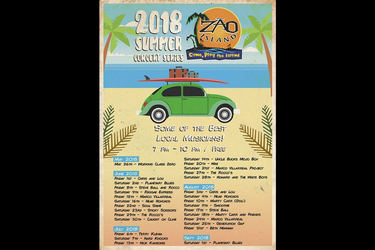 Zao Island Gears Up for Another Summer of Music & Fun with 2018 Summer Concert Series!